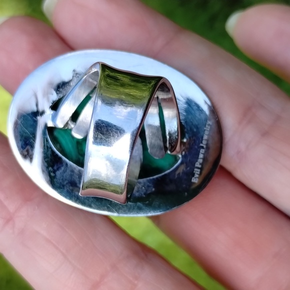 DISCONTINUED Evil Pawn Jewelry Malachite Rachel Ring 💚 - Picture 4 of 5